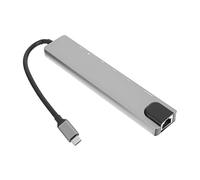 Lurrose 8-in-1 Usb Hub Multi Port Usb Splitter Type-c Docking Station High-speed Data for Laptop and Compact Design Suitable for Home and Travel Use