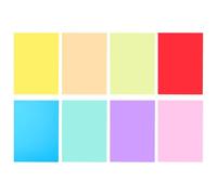 Lurrose 8 Pieces Colored Pvc Matte Films Overlay Sheets, Scratch-resistant Flexible Reading Accessories for Dyslexia and Book Covering, Useful Reading Tracking Films for Education and