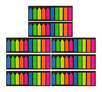 Lurrose 8 Sets Note Sticker Paper Mark Sticker Easy to Use Does Not Tear Paper Pet Material Small and Lovely Exquisitely Crafted for Offices and Schools