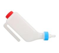 Lurrose 800ml Hanging Lamb Nursing Feeder Milk Bottle with Horizontal Design, Easy Drinking Reusable Plastic Animal Feeding Bottle Suitable for Calves and Livestock Owners