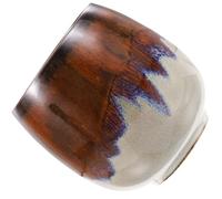 Lurrose 80ml Ceramic Coffee Cup Yellow Gradient Tea Mug Japanese Style Multi-Function Porcelain Teacup Household Teaware for Office and Home Use