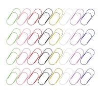 Lurrose 80pcs Jumbo Paper Clips 50mm Wide Structure with Reliable Fastening and Chubby Design, Colourful Document Clips for Workspace and Journal Organisation