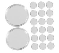 Lurrose 80pcs Transparent Coin Capsules with Dustproof Sealing Clear Plastic Single Coin Protective Cases for Collectors Easy-Open Round Storage Holders for Display and Preservation