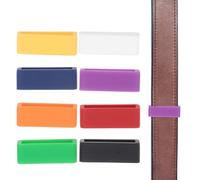 Lurrose 8pcs 12mm Silicone Watch Band Keeper Rings Set - Multi-color Anti-fall Buckle Loops for Watch Strap Accessories, Compatible with Smartwatch Bands, Wristband Retainer Loops