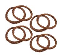 Lurrose 8pcs 30cm Grapevine Wreath Frame Rustic Woven Rattan Ring for DIY Wreath Making Supplies Front Door Holiday Decoration