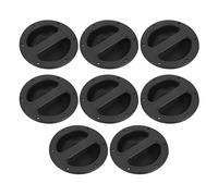 Lurrose 8pcs Black Abs Speaker Cabinet Handles 256mm Round Pull Grip for Musical Instrument Boxes and Speakers, Easy to Hold, Aid Lifting and Transport