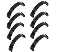 Lurrose 8pcs Black Baseball Cap Brim Bending Tool Set with Adhesive Inserts for DIY Hat Curving and Restoration Plastic Hat Shaper for Baseball Caps