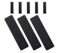Lurrose 8pcs Black Pvc Non-slip Stair Carpet Treads Easy Installation and Anti-slip Design Sturdy Safety Stair Treads for Indoor and Outdoor Use