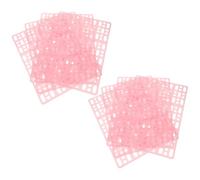 Lurrose 8pcs Bunny Cage Pad Pet Foot Mat with Holes Design Anti-scratch Drainage Plastic Floor Mat for Rabbit and Hamster Cage Bedding