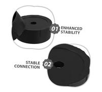 Lurrose 8pcs DIY Cat Tree Accessories Black Plastic Replacement Plugs for Cat Scratch Post Repair Secure Fit End Caps and Easy Assembly