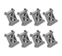 Lurrose 8Pcs Grey DIY Train Bridge Pier Model Railway Track Accessories for Train Sets, Decorative Bridge Support Pieces for Model Railways and Hobby Craft Building