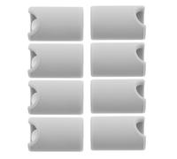 Lurrose 8pcs Handle Corner Guard Silicone Anti-Collision Corner Protector for Drawer Handles, Cabinet Pulls, Wardrobes, Grey, 1.2cm Hole, Safety for Furniture