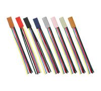 Lurrose 8pcs Leather and Silk Ribbon Bookmarks for Books with Assorted Colours, Easy to Carry and Wear-resistant Page Markers for Students Reading
