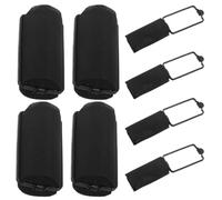 Lurrose 8pcs Soft Sponge Hair Rollers for Bangs, Large 2.64" Black Curlers with Self-grip Design, Heatless Styling Tool for Natural-looking Curls on Long, Short, and Medium Hair