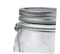 Lurrose 8pcs Stainless Steel Mason Jar Lid Ring Handles Mouth Compatible Wire Hangers with Comfortable Grip for Hanging and Carrying Canning Jars