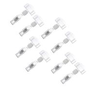 Lurrose 8pcs Swivel Price Tag Clips Double-Sided Merchandise Sign Holders Rotatable Tag Clip Holder for Retail Displays and Store Price Card Presentation