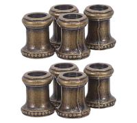 Lurrose 8pcs Threaded Lamp Coupling 1cm Diameter Lamp Barrel Connector Pendant Light Repair Parts Ceiling Light and Wall Sconce Extension Adapter for Lighting Maintenance