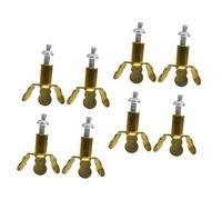 Lurrose 8pcs Vintage Gold Three-Legged Wick Holder for Oil Lamps Sturdy Wick Stand for Buddhist Supplies Large Lampwick Rack for Traditional Oil Lanterns and Kerosenes