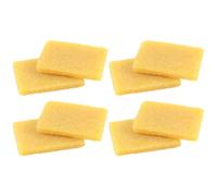 Lurrose 8pcs Yellow Round Rubber Art Erasers Multi-Purpose Lightweight Well-Polished Glue Residue Eraser for Painting and Drawing Art Supplies