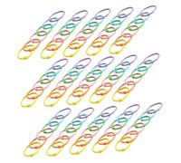 Lurrose 90pcs Metal Binder Rings for Index Cards and Keychains Secure Loose Leaf Clips for Home Office School Crafts Multipurpose Disc Bound Rings for Flash Card Organization