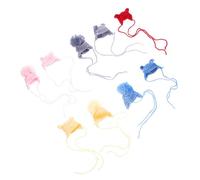 Lurrose 9pcs Handmade Creative Crochet Wool Hats DIY Decorative Mini Beanie Caps Mixed Styles for Women Craft Accessories Random Style