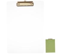 Lurrose A4 Acrylic Writing Support Clipboard with Document Clip, Sturdy Office File Folder Board for Students and Professionals, Gold Hardboard for Paper Storage and Sketching