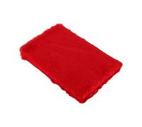 Lurrose A5 Red Plush Notebook with Lock for School and University Use, Creative and Lovely Diary Journal Planner Organizer, Soft Cover Material with Paper Pages