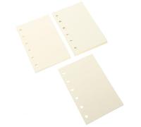 Lurrose A7 Notebook Replacement Inserts 3pcs - 6-hole Loose Leaf Refill Paper Set Grid, Blank, and Dot Styles - Smooth Planner Refills for Binder Organizers, Personal and Office Use