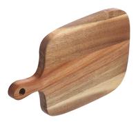 Lurrose Acacia Wood Cutting Board with Handle, Small Multipurpose Kitchen Chopping Board, Easy to Clean Bread and Cheese Serving Platter for Kitchen Use and Hosting Outdoor Events