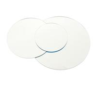 Lurrose Acrylic Reflective Board Reflector Mirror Photography Prop Circular Photo Backdrop for Jewelry Small Glass Products Silver