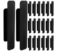 Lurrose Adhesive Cabinet Pull Handles 20Pcs Pack No Drill Easy Stick-On Installation for Cupboards Drawers and Wardrobes Home Improvement