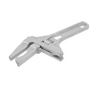 Lurrose Adjustable Plumbing Wrench for Sink and Shower Spanner with Short Handle, Multi-Purpose Pipe Wrench for Bathroom Faucet and Drain Repair, Heavy Duty Toilet Spanner Tool