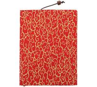 Lurrose Adjustable Red Cloth Book Cover Sleeve for Protecting Book Edges and Privacy and Reading on Bus Or Shopping Center