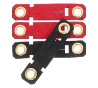 Lurrose Adjustable Velvet Bird Rings with Safety Clips Lightweight Construction 4.50X1.10X0.10Cm Training Supply for Cockatiels and Pigeon Bird Owners