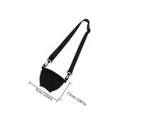 Lurrose Adjustable Wine Glass Sleeve with Neck Strap, Medium Black Stemmed Glass Holder Insulator for Wine and Cocktails, Drink Cooler with Funnel for Outdoor and Party Use