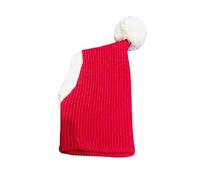 Lurrose Adorable Pet Woolen Winter Warm Hat for Dogs and Puppies, Soft Comfortable Christmas Design in Red, Size Xs to Xl, for Christmas and Daily Wear