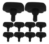 Lurrose Air Fryer Bumpers Versatile Protective Pads 10pcs Replacement Parts Silicone Black with Safety and Reliability Features for Air Fryer Accessories, for Kitchen Use