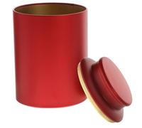 Lurrose Airtight Tea Canister with Lid Tinplate Storage Jar for Loose Leaf Tea Coffee Sugar Multi-Purpose Food Container for Home Organization 5.71X3.74X3.74In