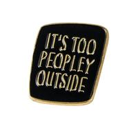 Lurrose Alloy Badge Clothes Pin Creative Simple Delicate Alloy Material Clip-on Design Safe for Long Time Wear Elegant Brooch for Women Ladies at Parties Weddings Random Color