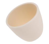 Lurrose Alumina Ceramic Crucible Cup Heat Resistant Arc Shape for Melting Casting Refining in Laboratory Experiments