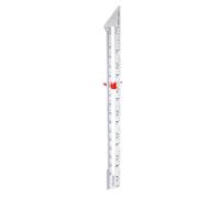 Lurrose Aluminum Sewing Gauge Ruler with Sharp Tip for DIY Quilting and Button Sewing Sliding Seam and Knitting Measuring Tool for Beginner Tailors