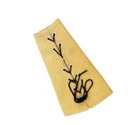 Lurrose Anti-scratch Pet Bird Arm Guard in Khaki Cloth with Convenient Opening and Closing Design, Suitable for Parrots and Love Birds at Home or Stage, Arm Guard Style for Comfortable