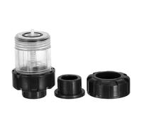 Lurrose Aquarium Air Pump Valve One Way Non Return Check Valve with Backflow Prevention Sturdy Abs Plastic for Fish Tank and Aquarium Air Pump Tubing 9.7x5.2x5.2cm Black