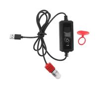 Lurrose Aquarium Heater Small USB Heater 15w Adjustable USB Powered Plastic Quartz Tube Digital Display for Freshwater Tanks and Turtle Habitats to 4l