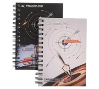 Lurrose Archery Score Book 2pcs Spiral Bound with ABS Paper Material for Compound and Recurve Bows Ideal for Judges in Range Sessions