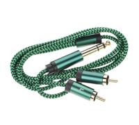 Lurrose Audio Cable 6.35mm Aux Rca Patch Cable for Electric Guitar Amp