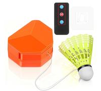 Lurrose Automatic Badminton Trainer with Portable Electric Design, Nylon and Iron Alloy Build, Remote Control Included, for Outdoor and Train at Home Solo Practice Sessions Random Color