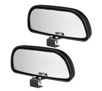 Lurrose Auxiliary Mirror with Abs and Glass Material, Compact and Portable Design 2pcs Adjustable Blind Spot for Easy Installation Car Exterior Suitable for Car Exterior Use
