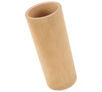 Lurrose Bamboo Utensil Holder for Kitchen Countertop, 21cm Flat-top Chopstick Organizer with Drainage, Bamboo Chopstick Cylinder for Kitchen Storage and Flatware Organization