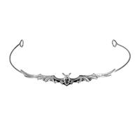 Lurrose Bat Many Headband Lightweight Alloy Hoop Halloween Hair and Delicate Black Bat Crown Headpiece for Cosplay Other Events